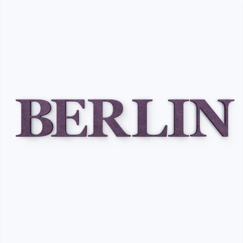 MDF bogstaver - Berlin 