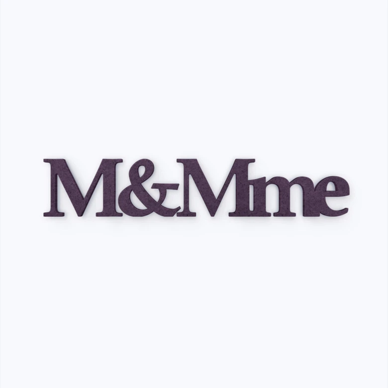 Lettres décoratives en bois MDF - M&Mme 