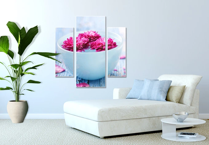 Wandbild Wellness Ambiente (3-teilig) 