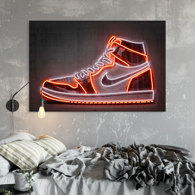 Wandbild Sneaker - Mielu - Alu-Dibond 