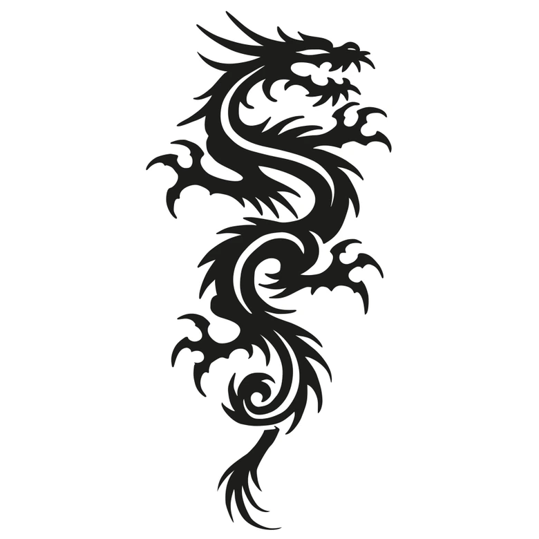 Wandtattoo Miami Ink Chinesischer Drachen 