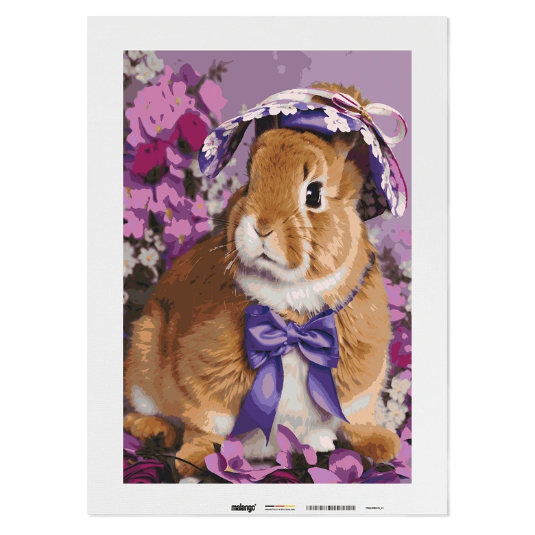 Malen nach Zahlen Leinwandbild - Osterhase Ophelia  