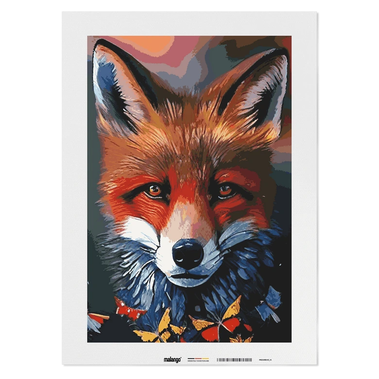 Malen nach Zahlen Leinwandbild - Fuchs Frieda  