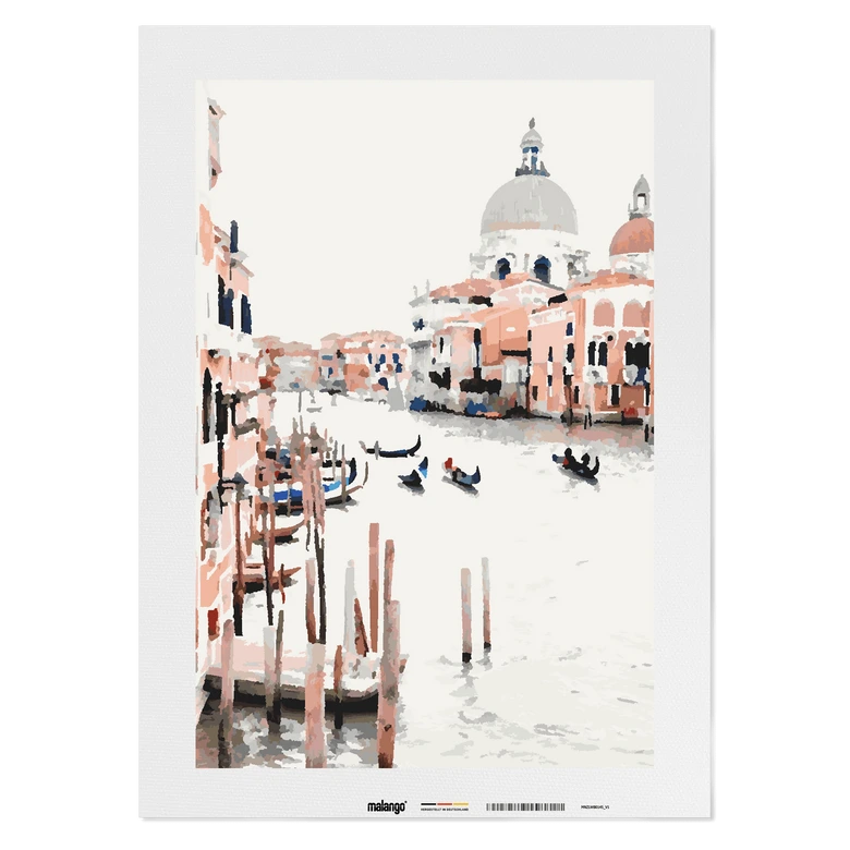 Malen nach Zahlen Leinwandbild - Canale Grande in Venedig  