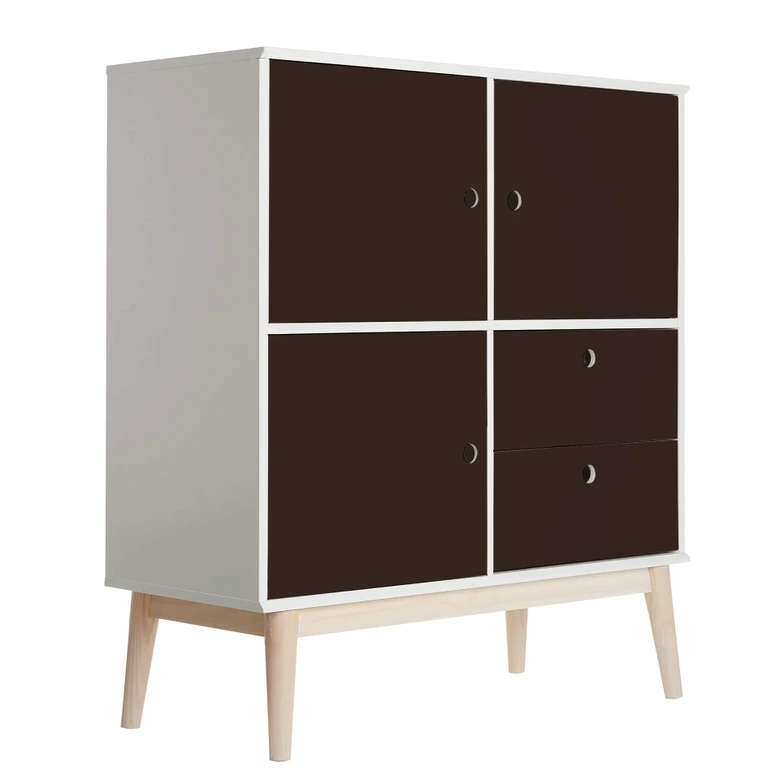 Furniture foil - plain brown 