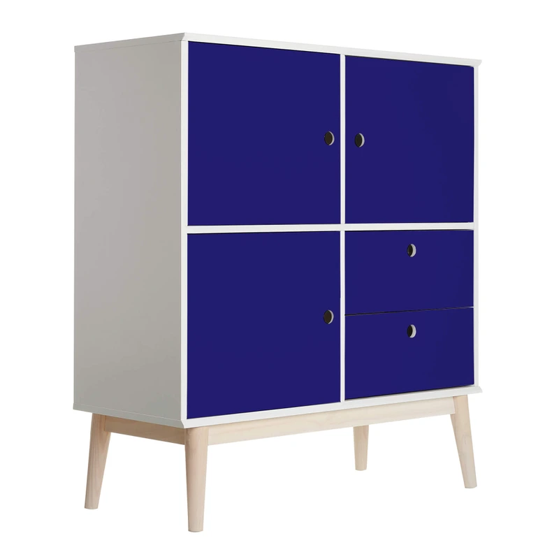 Furniture foil - plain dark blue 