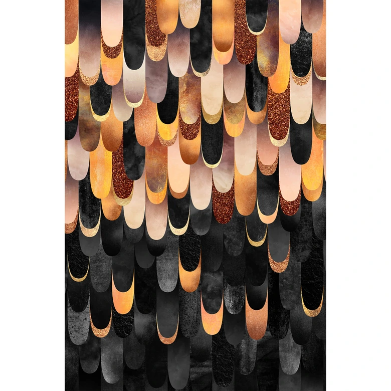 Plakfolie zelfklevend Fredriksson Copper Feathers 