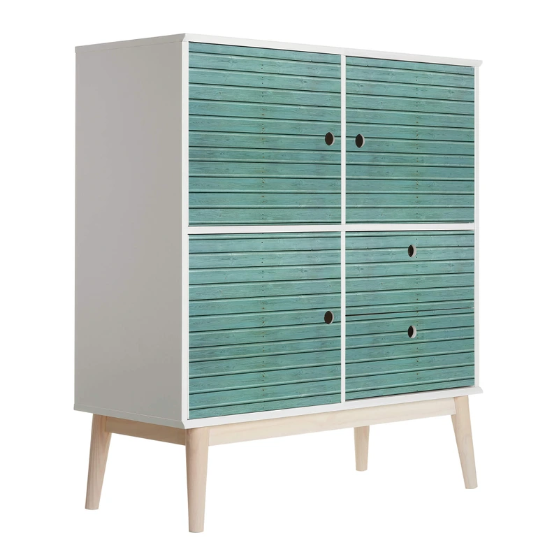 Möbelfolie Gebeiztes Holz Mint 