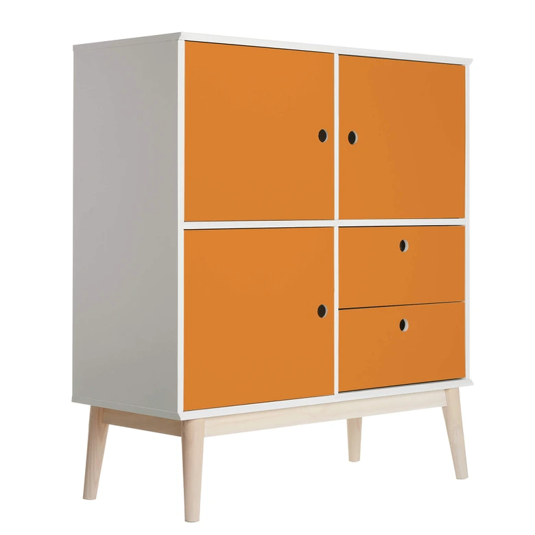 Furniture foil - plain pastel orange 