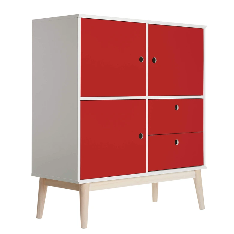 Furniture foil - plain red 