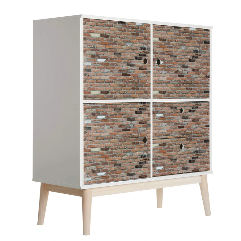 Okleiny meblowe z cegły rustykalnej 