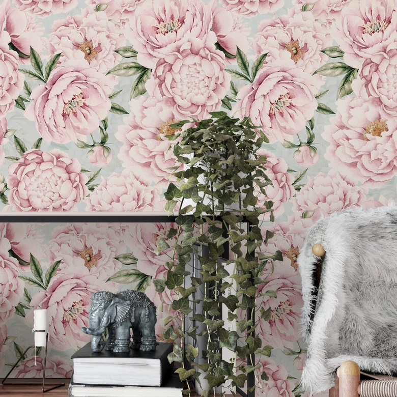 Mustertapete UN Designs - Pink Paeonia 