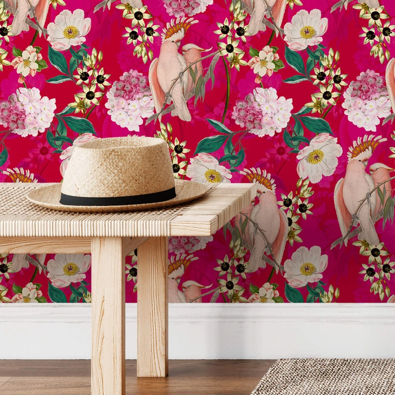 Mustertapete UN Designs - Paradiesisch Pink 