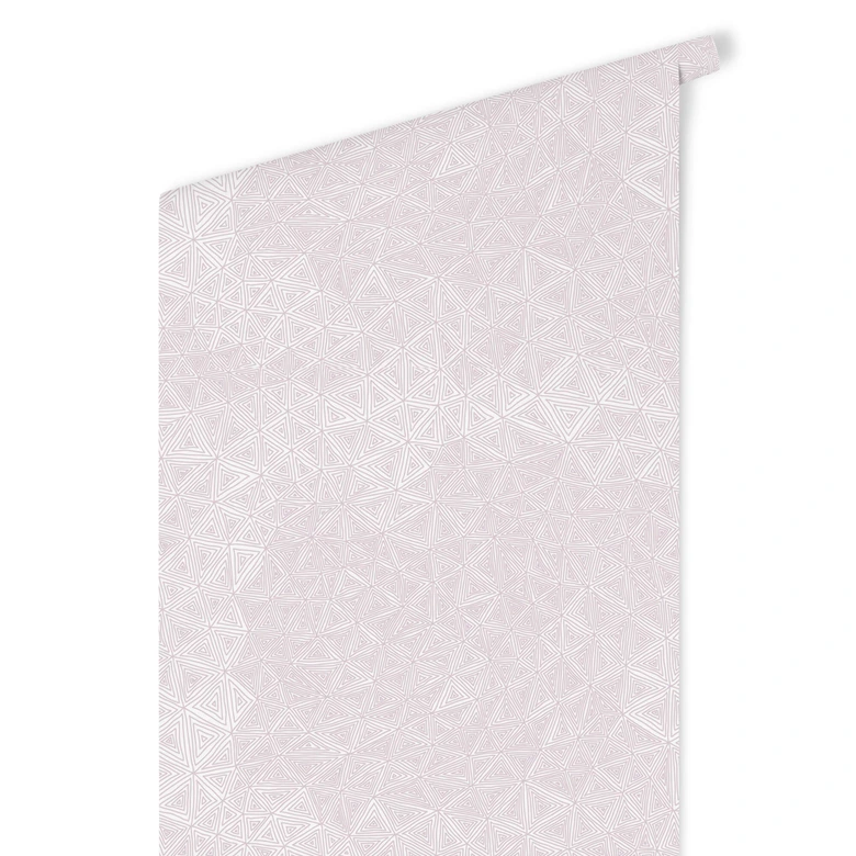 Mustertapete - abstrakte Dreiecke - rosa 