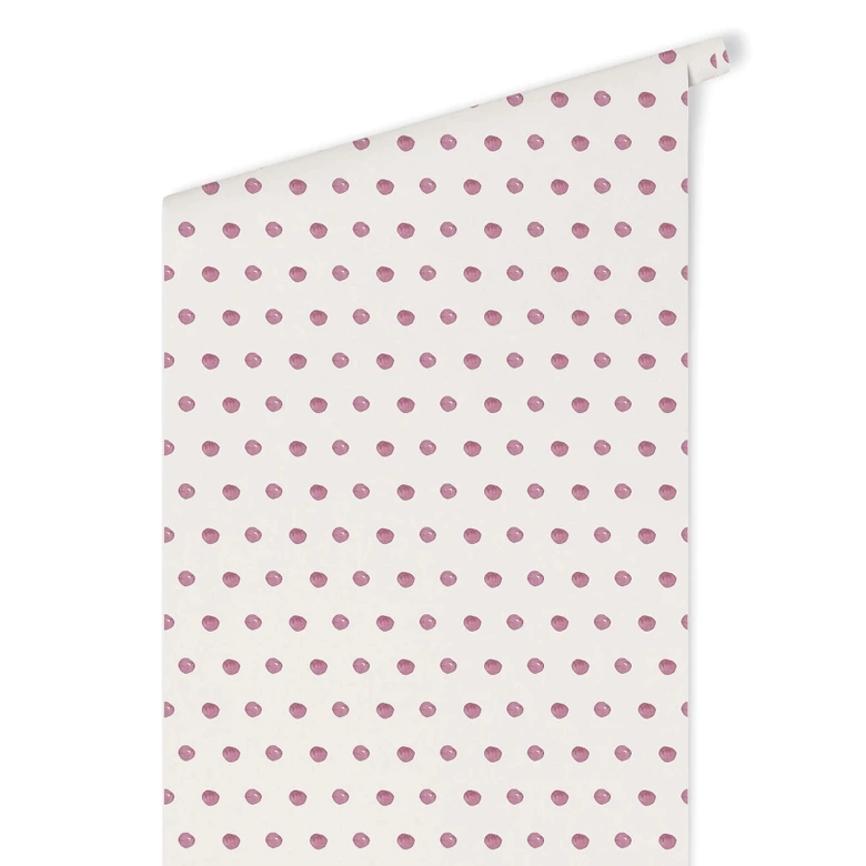 Mustertapete - Aquarell Punkte 02 - rosa 