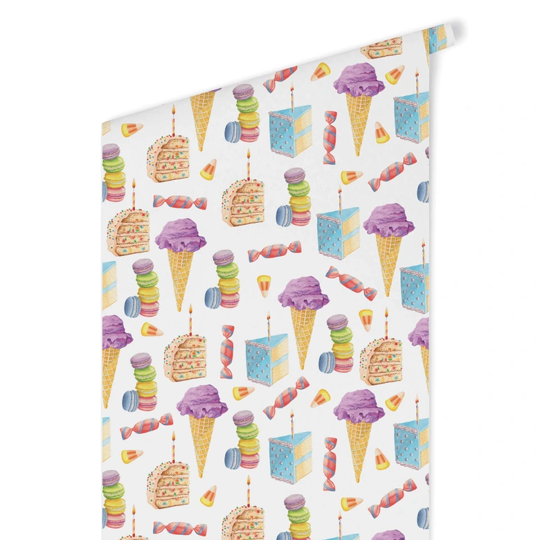 Mustertapete Die süße Welt der Naschereien 01 