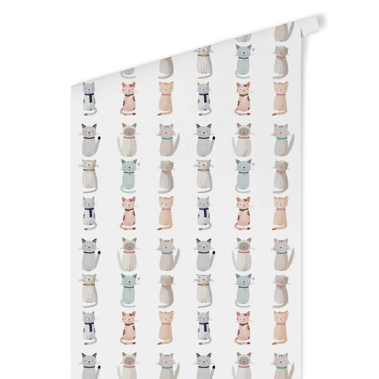 Mustertapete Loske - Cat Family 