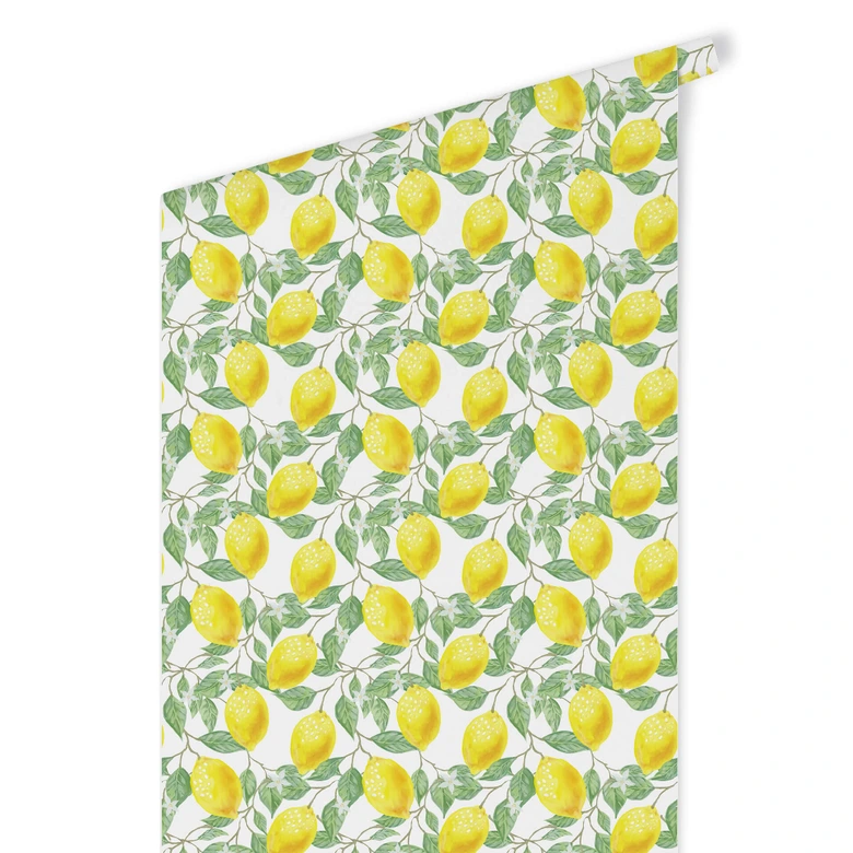 Mustertapete Water Colour Lemons 