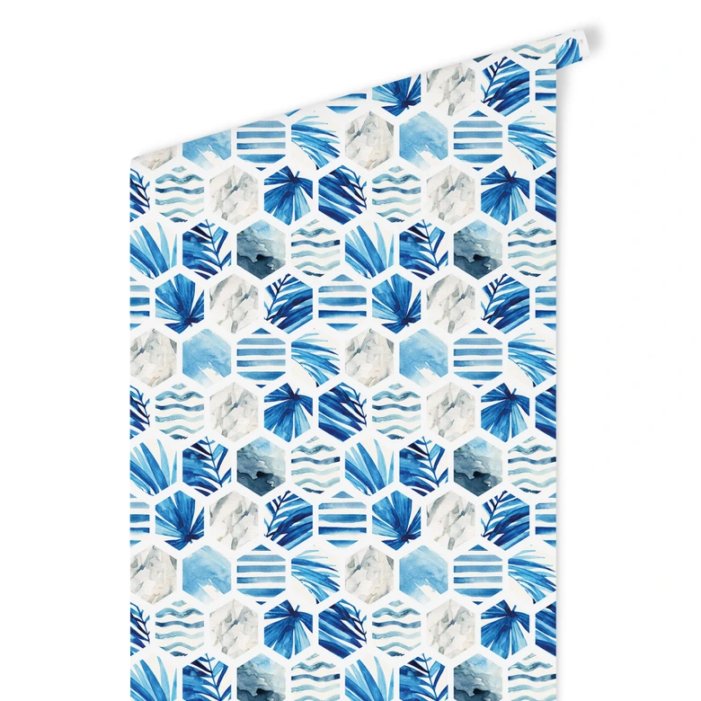 Patroonbehang Watercolour Waves 