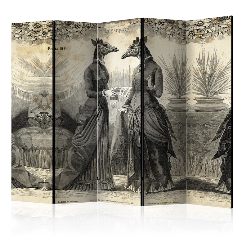 Paravent Séparation de pièce - Divertissement, 3 pièces 