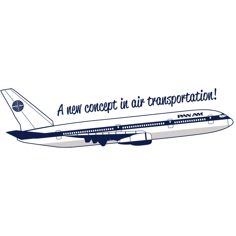 Wandtattoo PAN AM - Ab in die Luft 