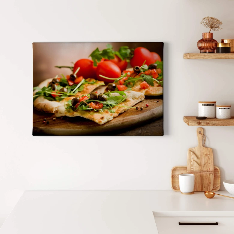 Leinwandbild Pizza all'Italiana 