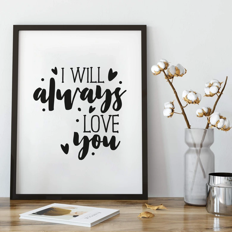 Poster I will always love you 