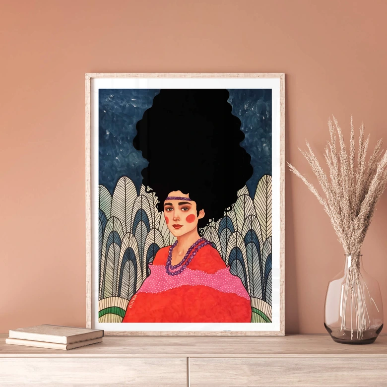 Poster Hülya - Tu sens mon regard 