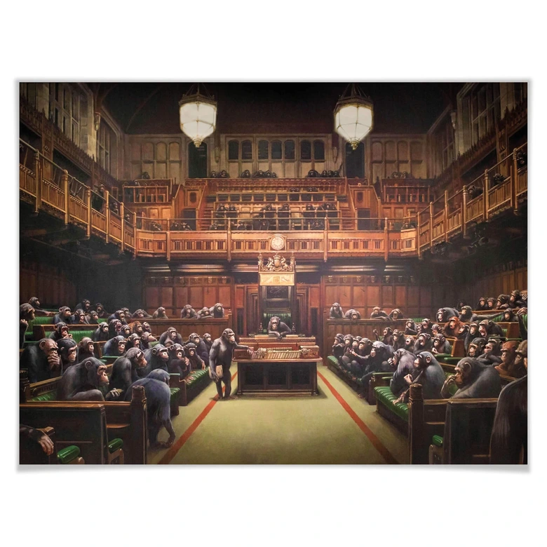 Poster Banksy - Devolved Parliament 
