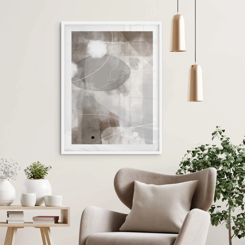 Poster 1X Studio - Line Art Frauen Portrait 
