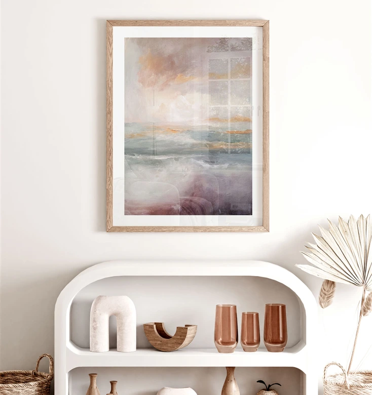 Poster Abstrakta vågor i skymningsljuset - Alpenglow Workshop 