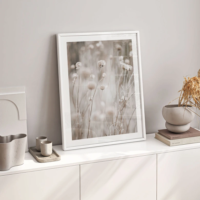 Poster Fleurs séchées dans des tons doux - Annie 