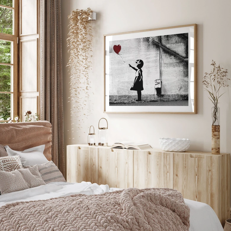 Affiche Banksy - La fille au ballon 