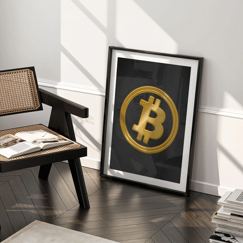 Poster Bitcoin Logo 