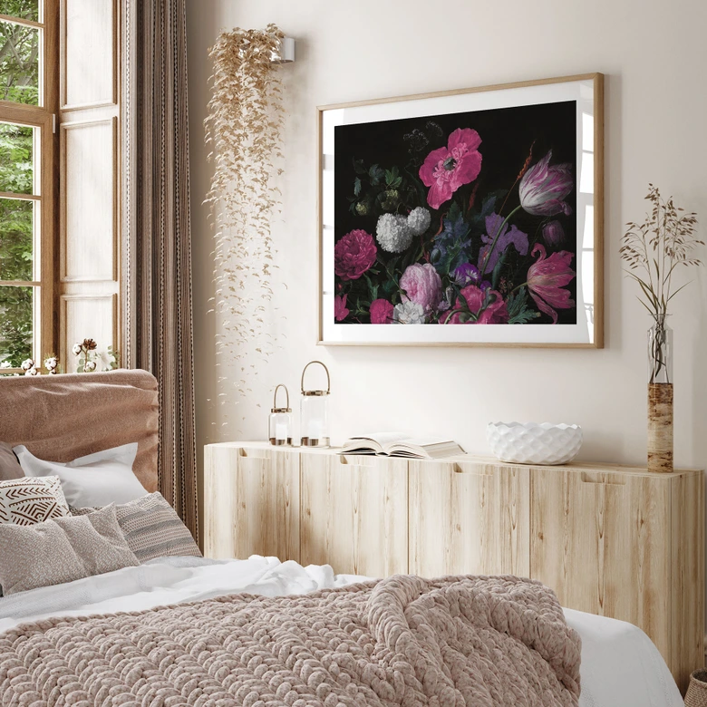 Plakat z bukietem kwiatów Mignon - Bloomery Decor 