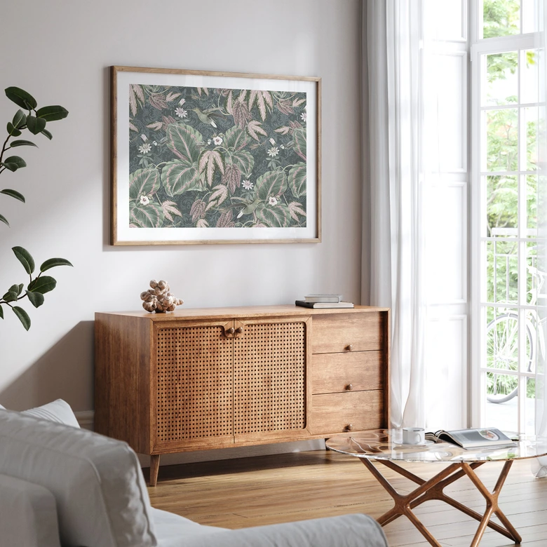 Poster Kolibri im Tropenwald - Bloomery Decor 