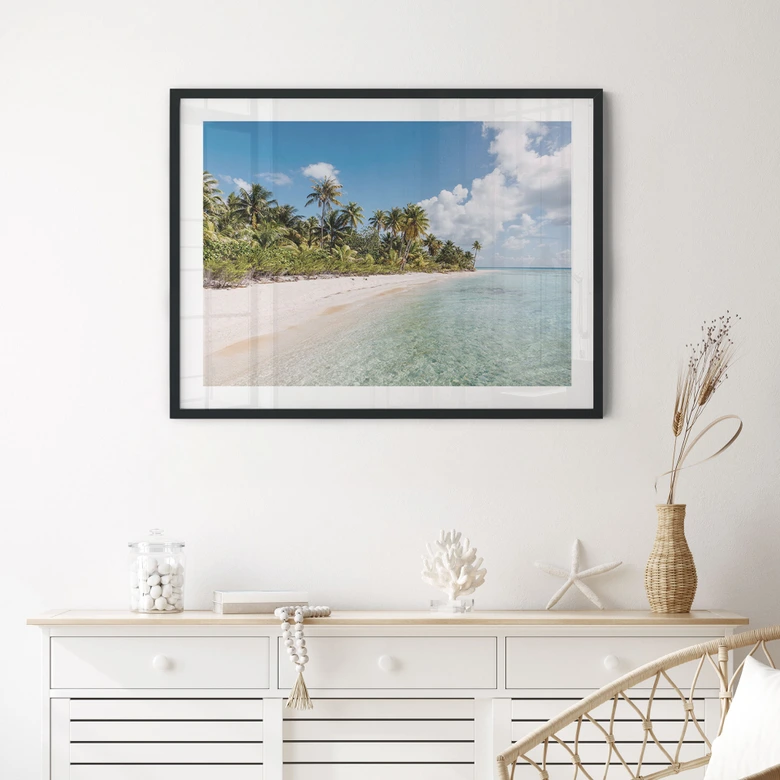 Poster Palmenstrand in der Südsee - Colombo 