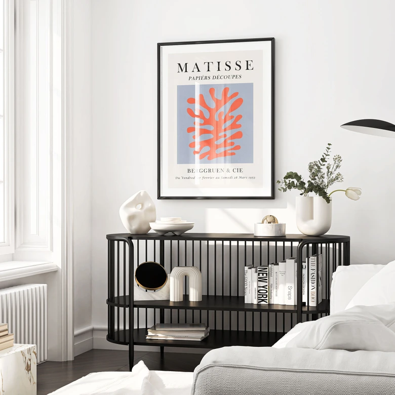 Poster Abstrakte Koralle im Matisse-Stil - Costa 