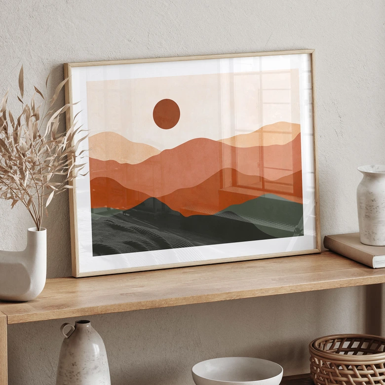 Poster Mjuka kullar i kvällssolen - Costa 