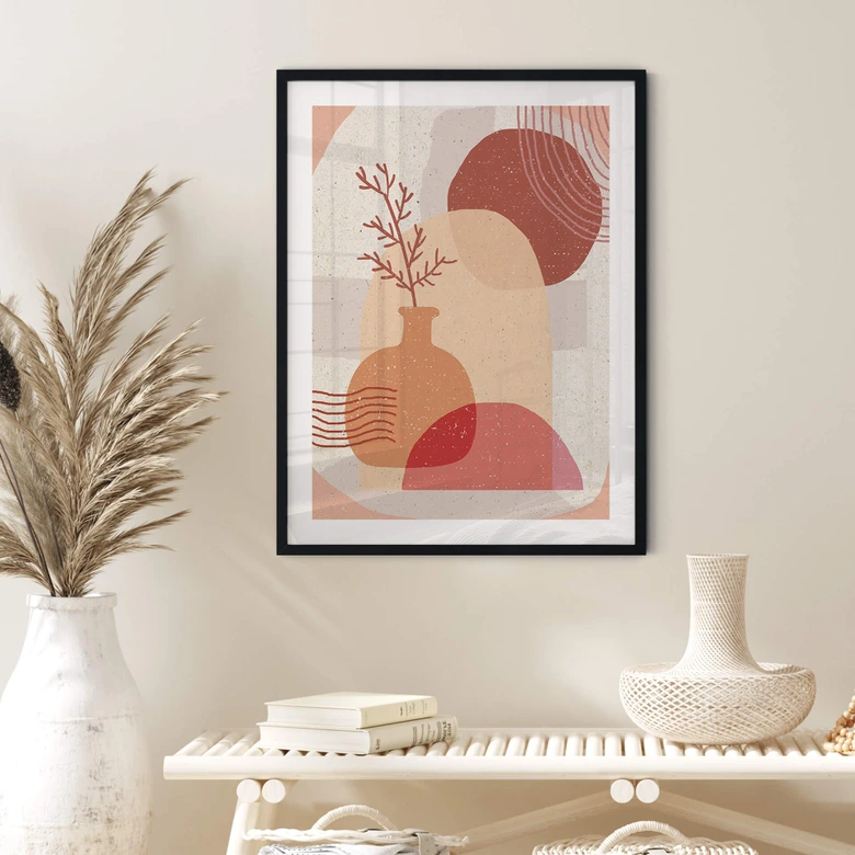 Poster Demir - Boho Illustration einer Pflanze 