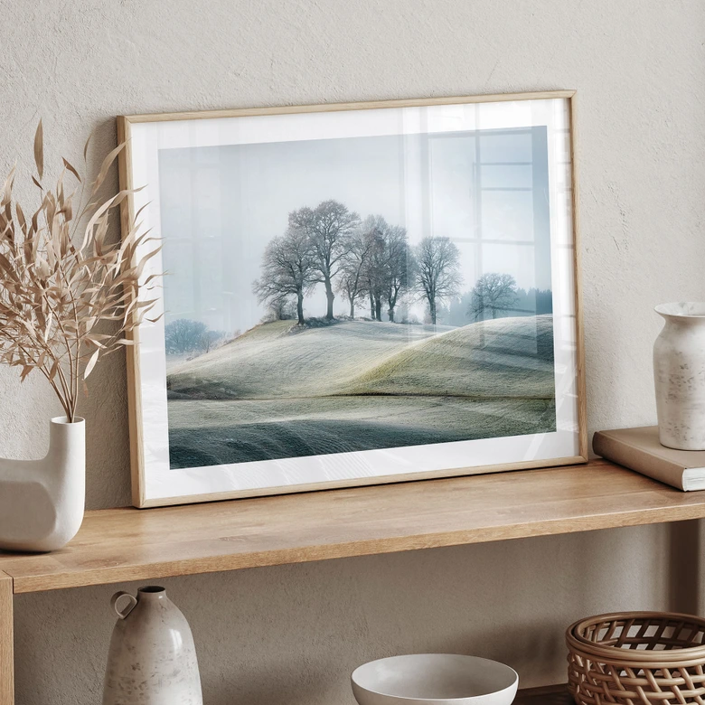 Poster Frostige Hügellandschaft - Eisenmann 