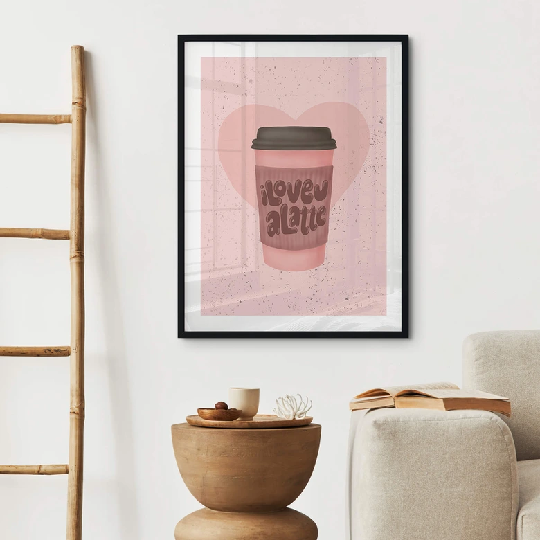 Póster Café - Eleonora - Love you a Latte 