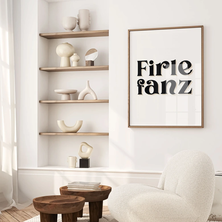 Typografie Poster Firlefanz 