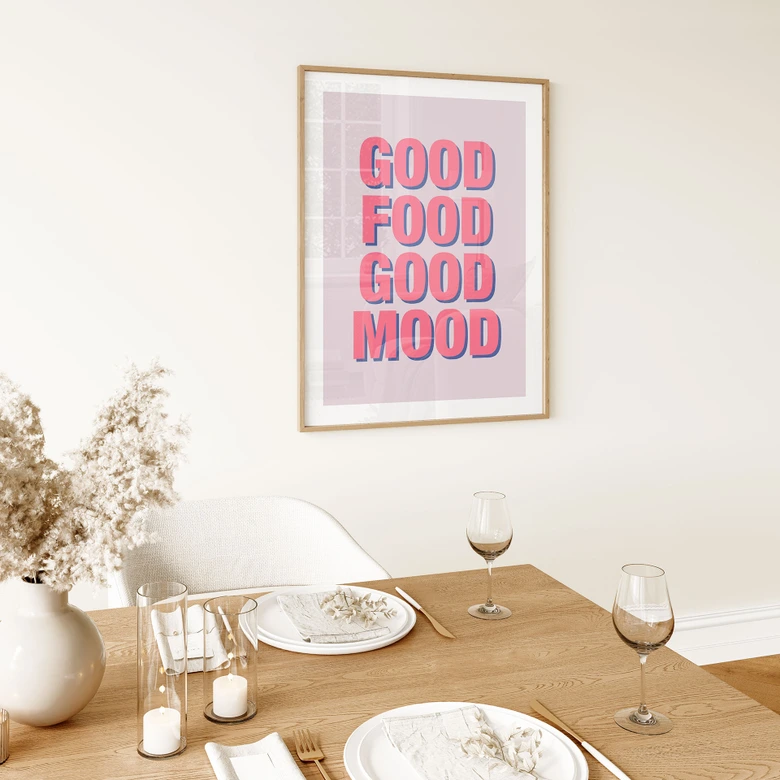 Poster Good food good mood - Fritsch 