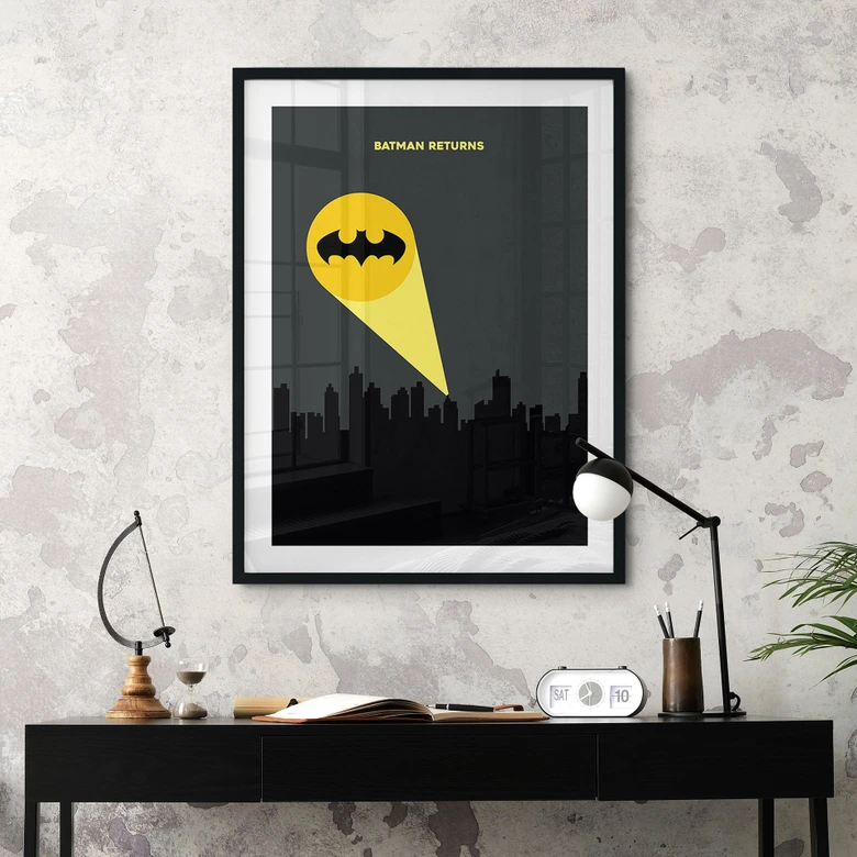 Cartel inspirado en la película "El regreso de Batman" - Gomes 