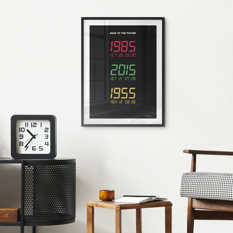 Filmaffisch inspirerad av filmen "Tillbaka till framtiden - Time Machine" - Gomes 