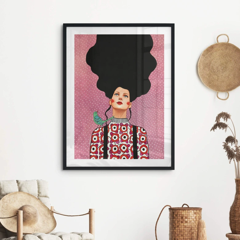 Poster kvinna med tandställning - Hülya 