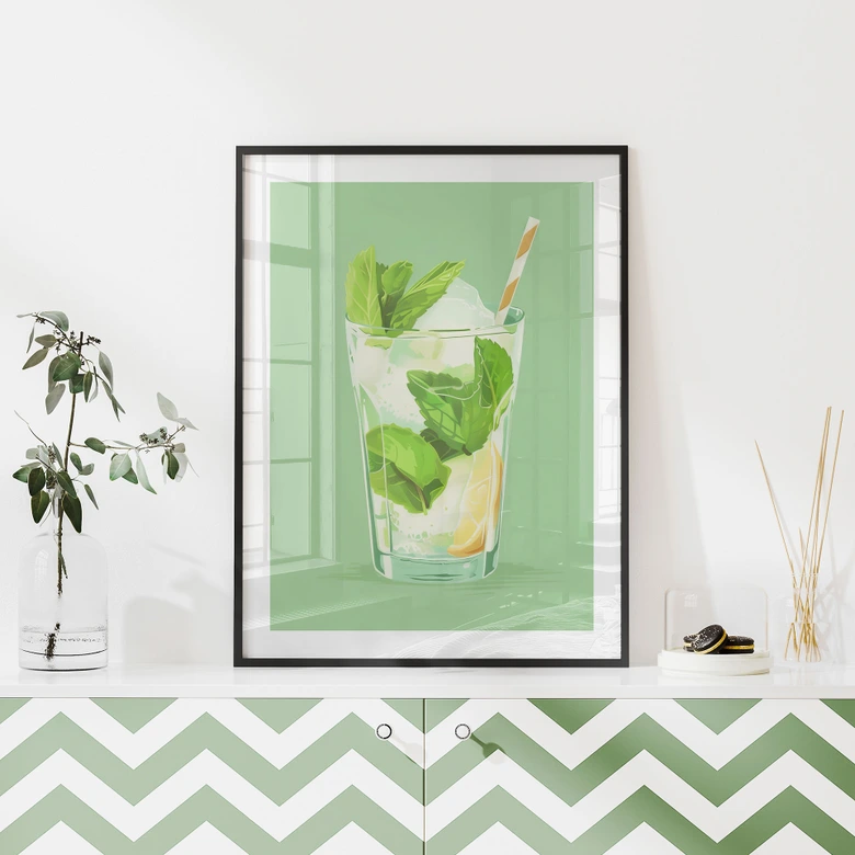 Plakat Summer Mojito Vibes | Do kuchni i jadalni - Jolly and Dash 