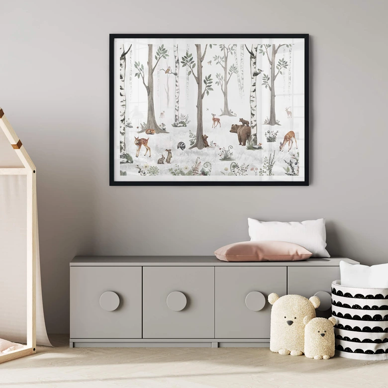 Kinderzimmer Poster Kikki Belle - Schönheit des Waldes 