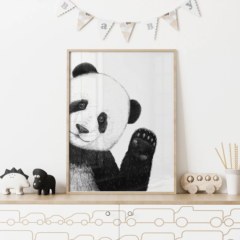Póster Panda ondulante - Korenkova 